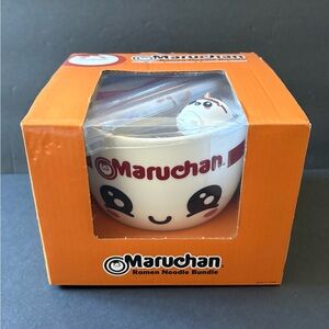 Maruchan Chibi Ramen Noodle Bowl Set w/Chopsticks Chopstick Holder Spoon NEW
